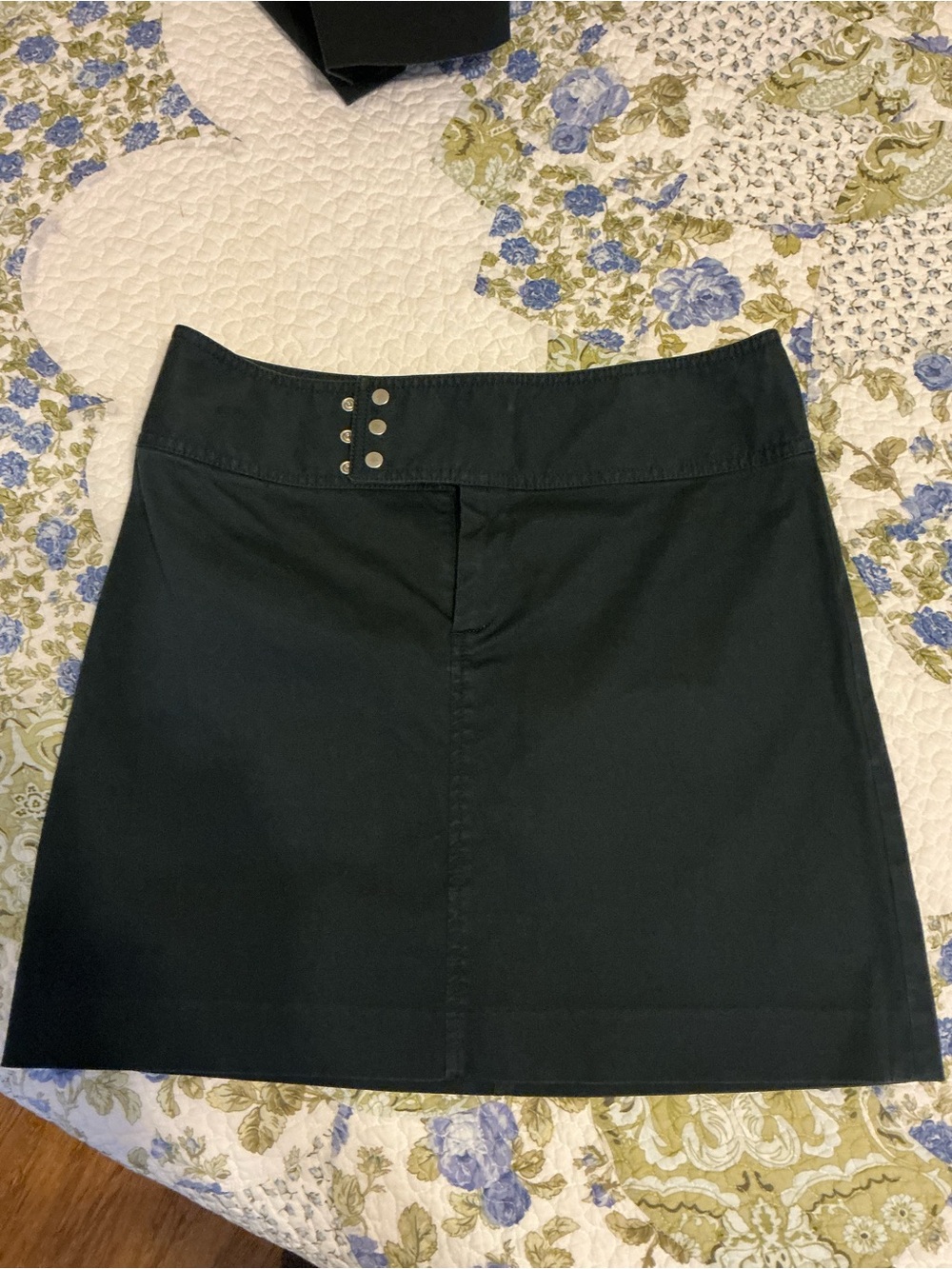 Banana Republic Deep Navy Blue Mini Skirt with Stud Detail